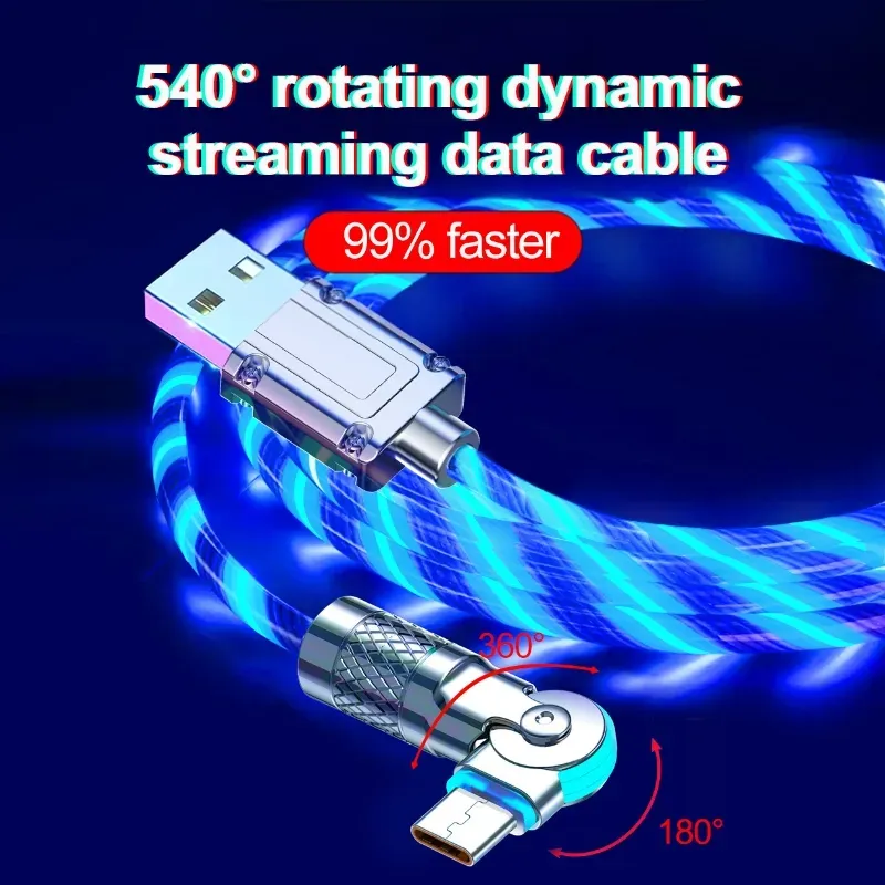 ⚡540&deg; Rotating Streamer Data Cable